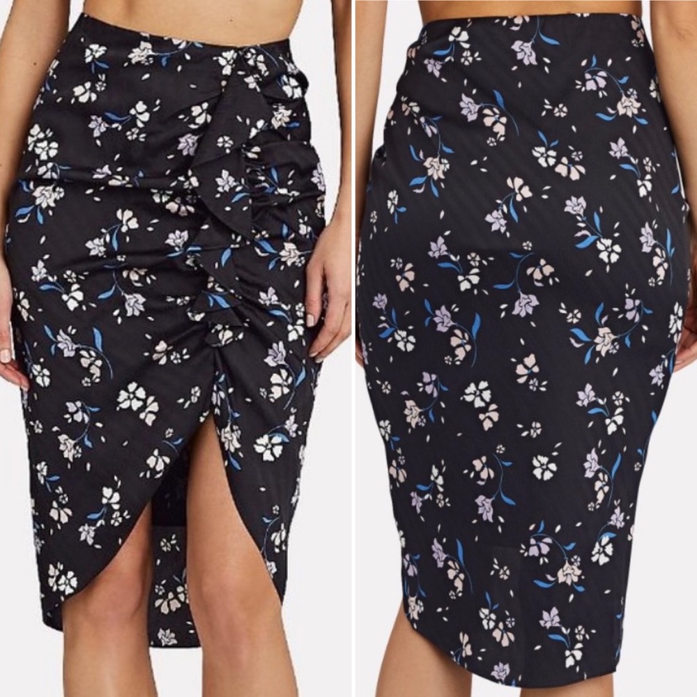 Veronica Beard Hazel Silk Chiffon Skirt